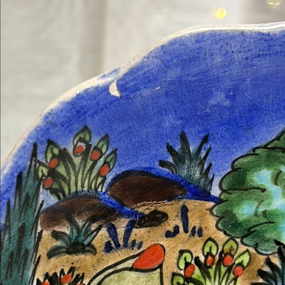 Colorful Decorative Plates with Hunting Scene - Picture 3 of 11